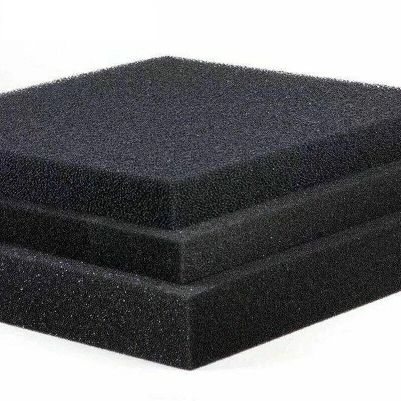 50cmx50cmx4cm Black Filtration Foam Aquarium Fish Tank Biochemical Filter Sponge - Image 3 of 4