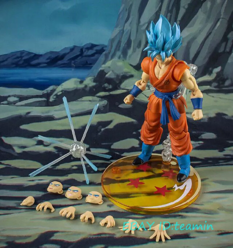 Boneco Goku Sjj Blu Dragon Ball Sh Figuarts- Demoniacal Fit