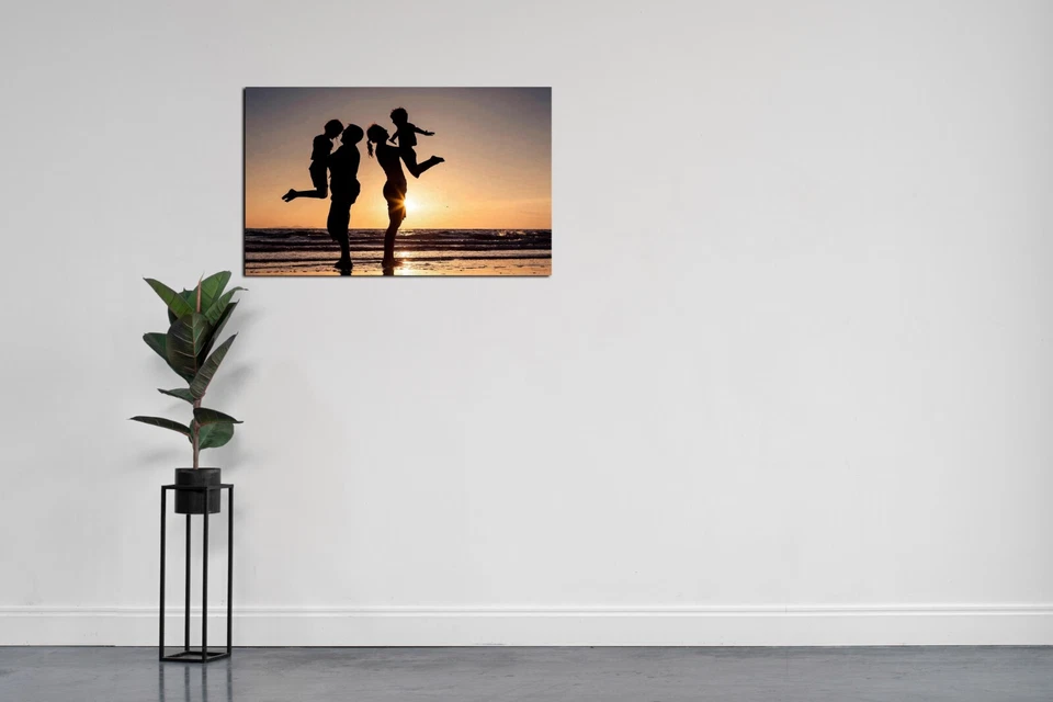 Personalized Photo Canvas Custom Print Framed Family Portrait Photo Gift 12x16in - Image 3 of 4