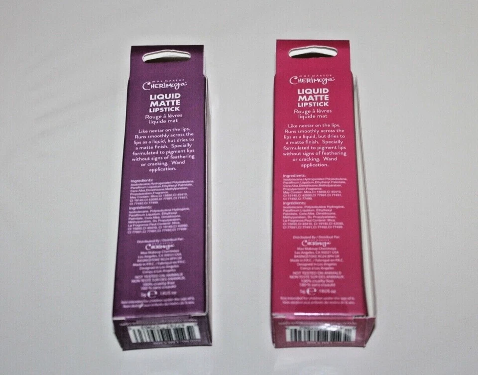 Max Makeup Cherimoya Liquid Matte Lipstick Delilah & Velvet Queen LOT OF 2  - Image 2 of 2