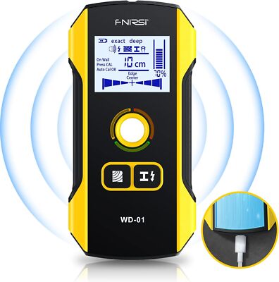 FNIRSI WD-01 Metal Detector Wall Scanner for AC Live Cable Wires Wood Stud Find