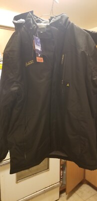 NWOT V.T.AOR 169 OutdoorJack Unisex Full Zip Ski Jacket Black Size Large
