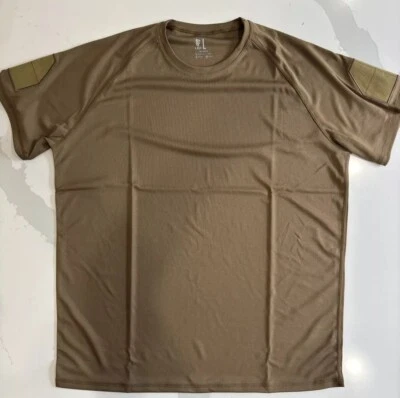 LBX Tactical Shooter Shirt Large Coyote Brown Hook & Loop On Sleeves LBT