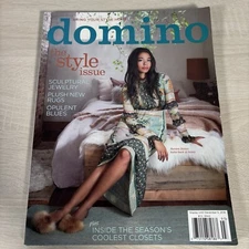 Domino Magazine Fall 2016 Sculptural Jewelry Rugs Opulent Blues Closet Style