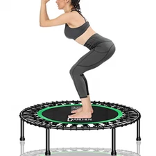 DARCHEN 450 lbs Mini Trampoline for Adults, Indoor Small Rebounder Exercise for