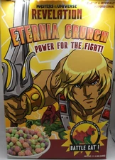 Masters of the Universe Revelation Eterna Crunch Cereal w/ Sealed Battle Cat
