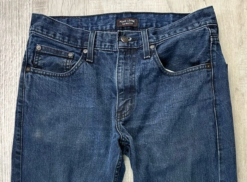 Adam Levine The Bootcut Jeans Blue Denim Cut Offs Mens Size 32X30 (Actual 30X24) - Image 3 of 4