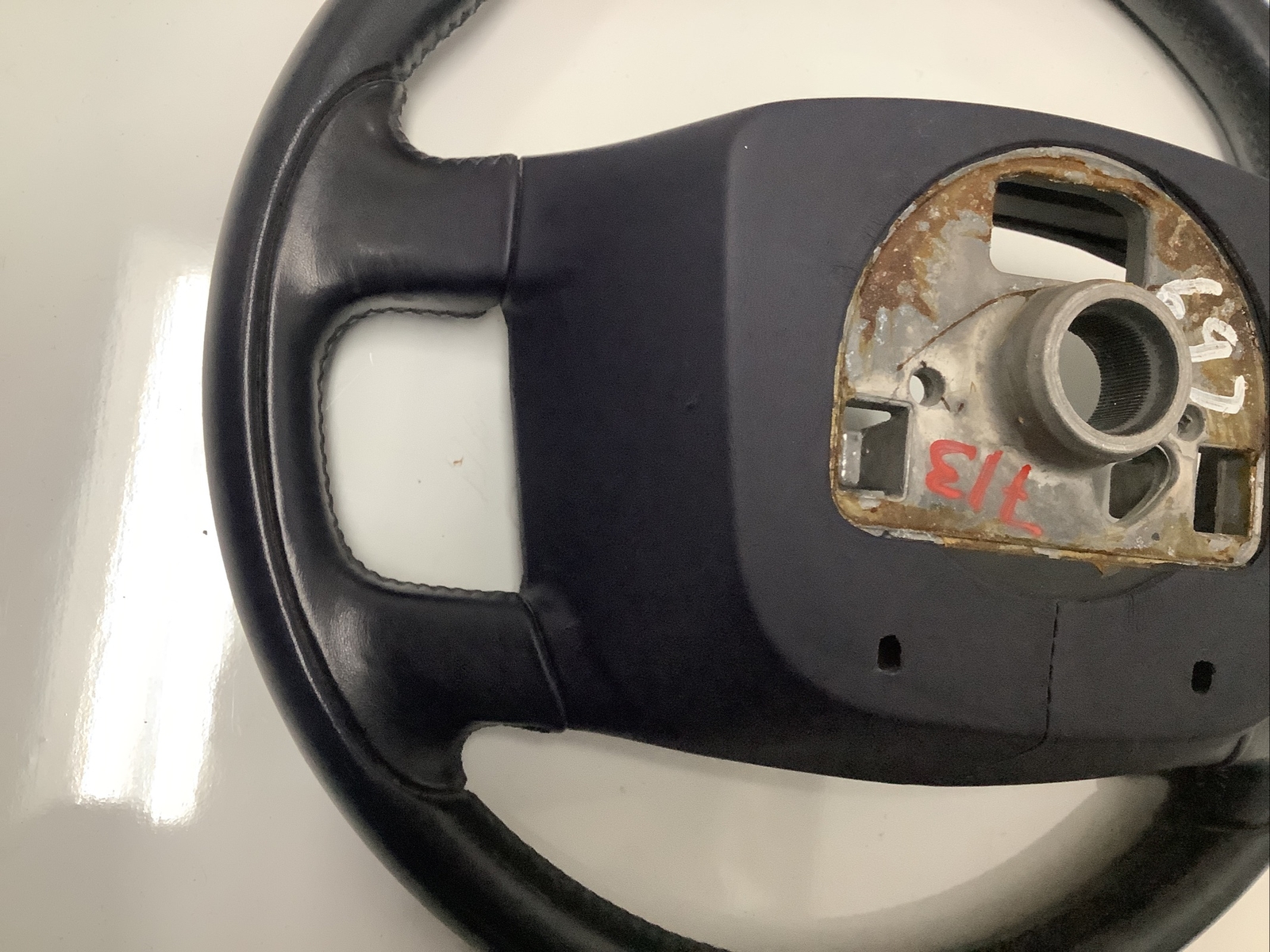 2007 Bentley Continental GTC Dark Blue Leather Steering Wheel 3W04196504 04-08