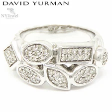 NYJEWEL David Yurman 925 Sterling Silver Diamonds Ring