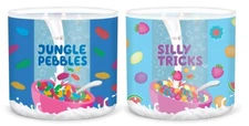 Goose Creek Cereal Jungle Pebbles Silly Tricks Scented 3 Wick Candle Set 14.5 oz