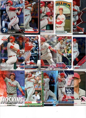 Rhys Hoskins SUPER 25 count BASEBALL Card Lot w/ Insert PHILADELPHIA PHILLIES 15