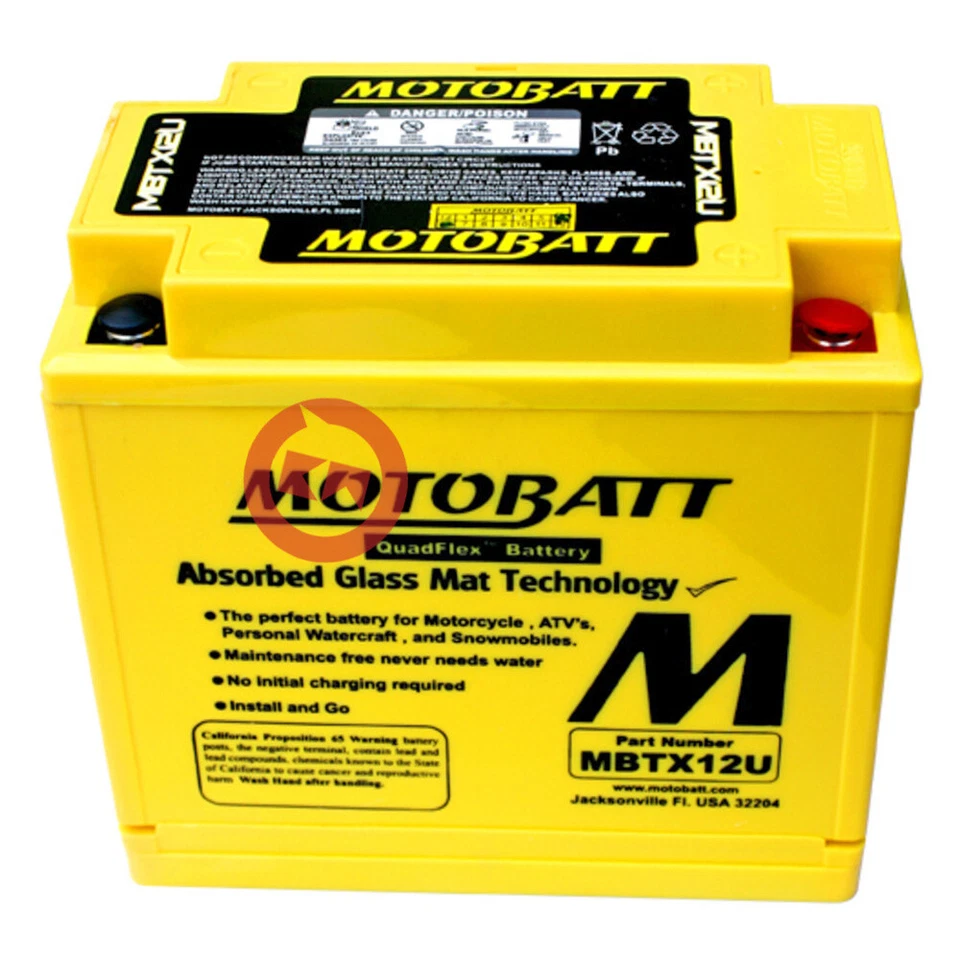 Batterie Motobatt MBTX12U Scellée Harley Davidson XL Sportster 883 2004-2009 - Photo 2/4