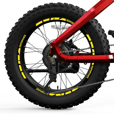 L031 Felgenaufkleber Räder Fat Bike 20-26'' MTB Sticker PERFORMANCE Band 2 Räder