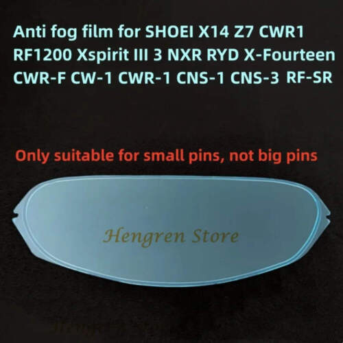 Anti Fog Film Sticker for SHOEI X-14 X14 Z-7 CWR-1 NXR RF-1200 X-Spirit III X-Fo