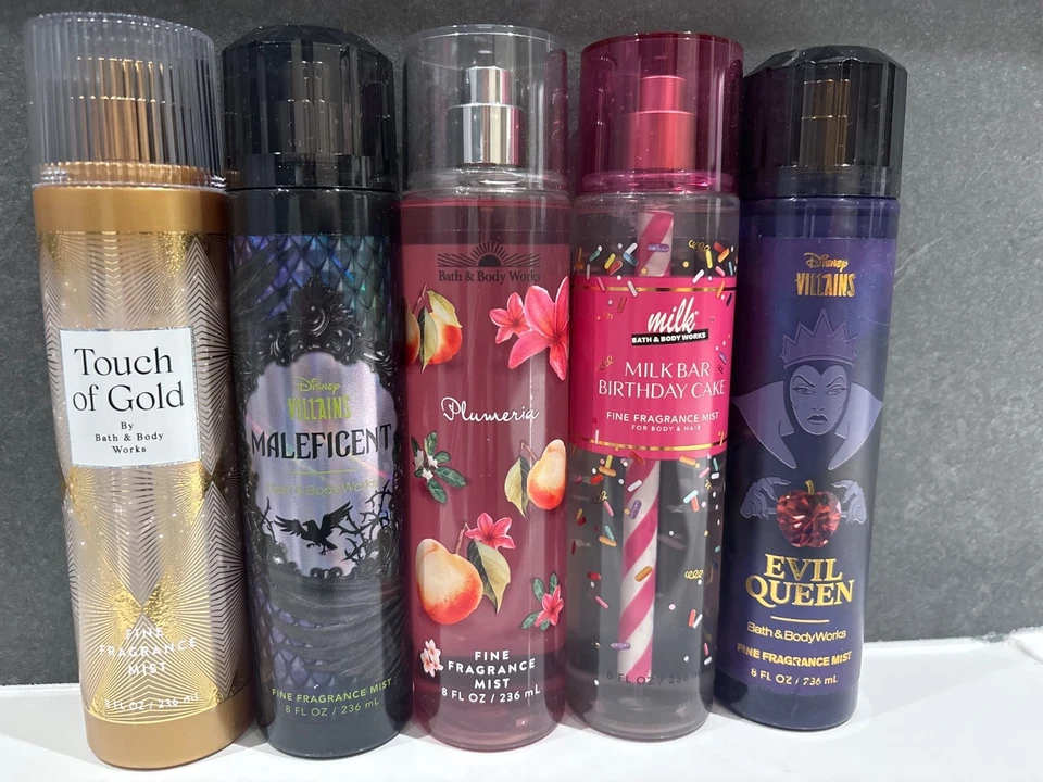 Bath & Body Works New Release Fragrance Mist Villians,Milk Touch of Gold
