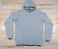 Truewerk Hoodie Mens Large Blue Ultralight Performance Pullover Stained*