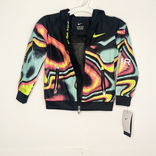 Chaqueta cortavientos con cremallera para niños Nike talla XS - Imagen 5 de 6