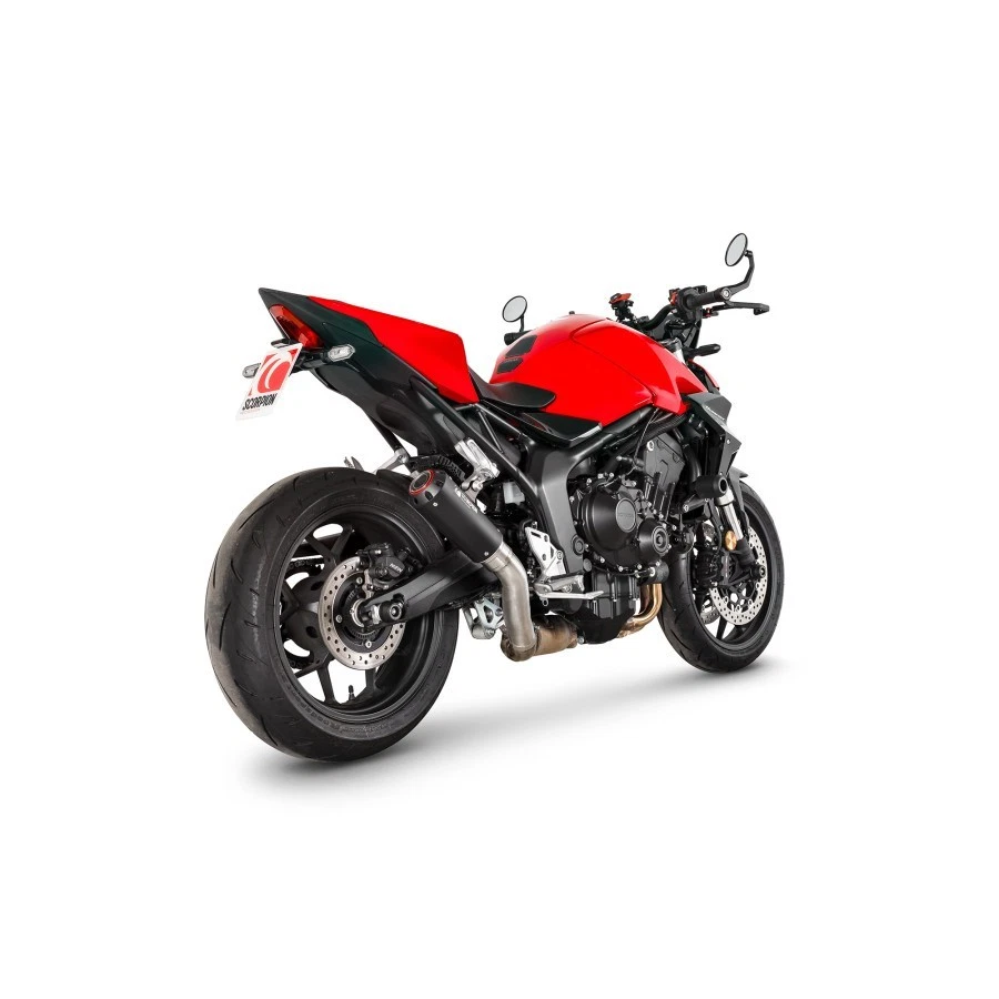 Honda CB1000 Hornet Scorpion Exhaust Ceramic Black Red Power PHA206BCER - Image 2 of 4