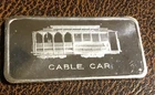 1oz Vintage 1975 Silver Bar CABLE CAR by THE PATRICK MINT
