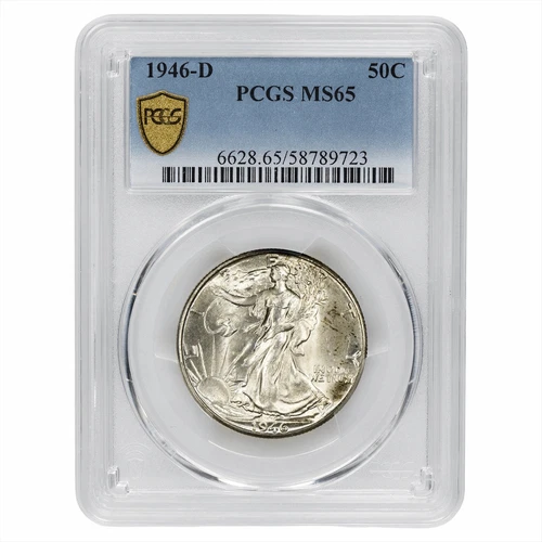 1946D Walking Liberty Half Dollar 50C PCGS MS 65