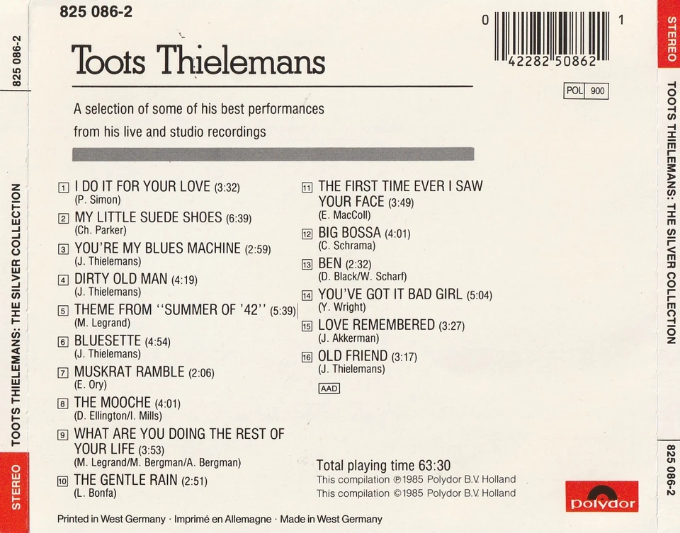 TOOTS THIELEMANS collection SESAME STREET BENNY GOODMAN GEORGE SHEARING jazz !! - Изображение 2 из 2
