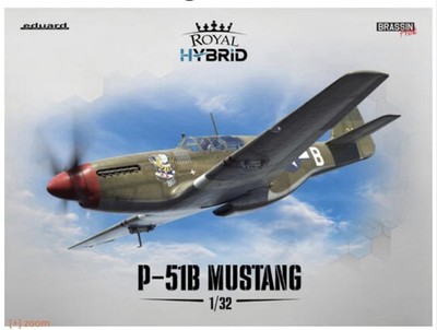 1/32 Eduard 932011 P-51B Mustang Hybrid Kit Royal Class