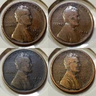 Lot of (4) Wheat Cents: 1913-S, 1914-S, 1915, 1916-S - F Details, G, G/VG, VF