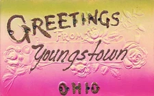 Usa - YOUNGSTOWN (OH) Greetings from - EMBOSSED POSTCARD