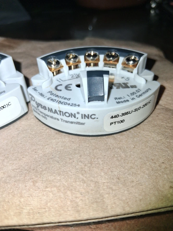 Pyromation Inc RTD Temp Transmitter 440-386U-S(0-200C) PT100 - Image 2 of 4