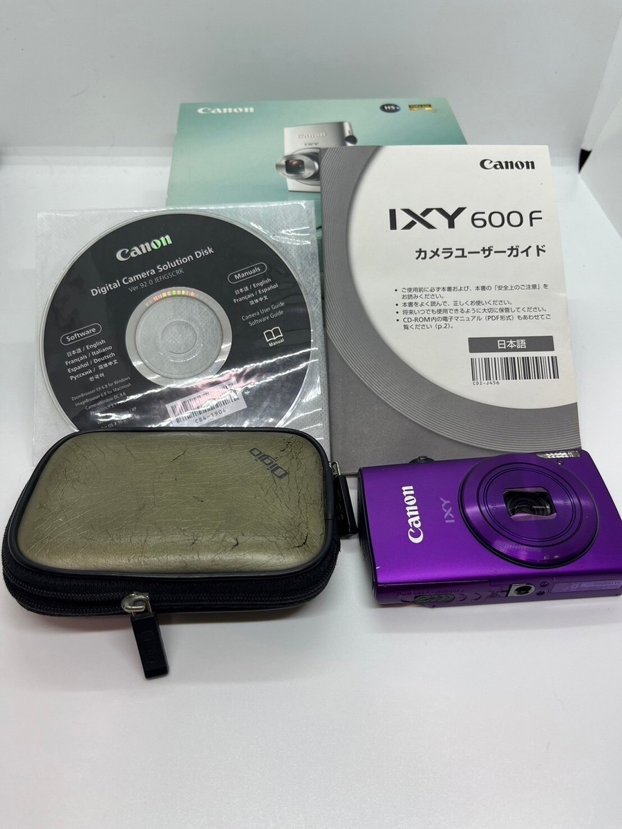 Excellent] Canon PowerShot IXY 600F Digital Camera Purple 12.1 MP 