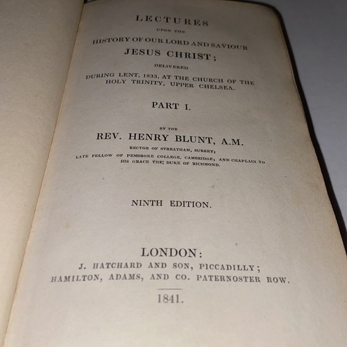 VORTRÄGE ÜBER DIE GESCHICHTE UNSERES HERRN UND RETTERS JESUS CHRISTUS Henry Blunt 1841 - Bild 6 von 11