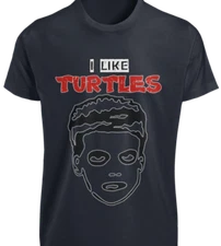 I Like Turtles Zombie Kid Meme T-SHIRT S-3XL Retro Funny Pet GIF Joke GIFT TEE