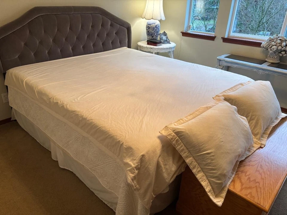 EDDIE BAUER (VINTAGE) CREMA MATELASSE COMPLETO/DOBLE EDREDÓN Y FUNDAS Foto 2 de 4