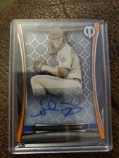 2018 TOPPS TRIBUTE ICONIC PERSPECTIVES NOAH SYNDERGAARD ORANGE AUTOGRAPH #/25 NY