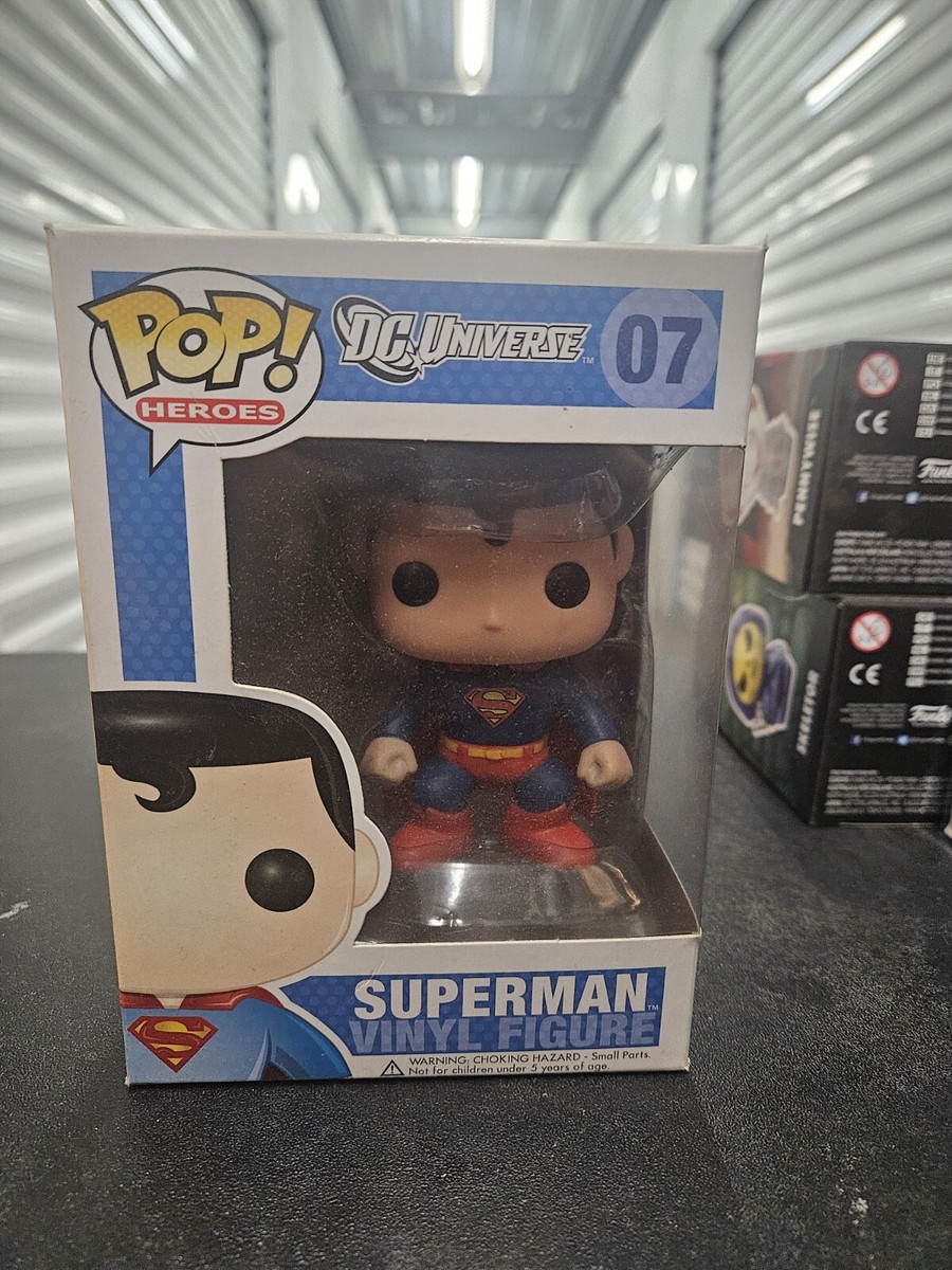 廃盤レアFUNKO POP!  DC マンオブスティール　スーパーマン PSA 8.5 Funko Pop! DC Universe Superman Metallic CHASE #07