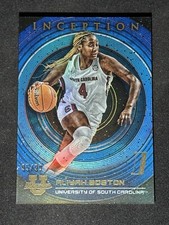 2023 Bowman Inception Blue Foil /99 Aliyah Boston S. C. Gamecocks/Indiana Fever