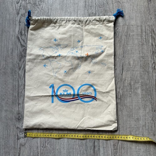 New KLM Royal Dutch Airlines Shoes Dust Bag 100 Years Anniversary - Picture 6 of 8