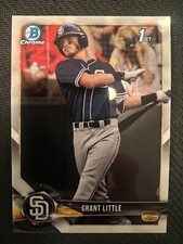 2018 Bowman Draft Chrome - Grant Little ( Padres ) 1st Rookie Prospect #BDC-110