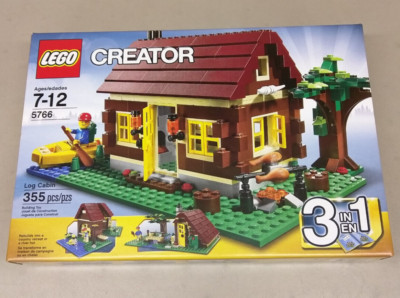 LEGO Creator 5766 Log Cabin NEW! 3-in-1 House River Hut Cottage Brown Dark Red