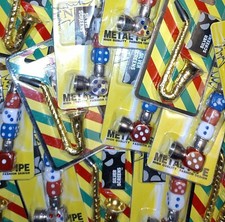 Novelty Gambler/Gambling Casino Dice/Saxophone Instrument Tobacco Smoking Pipe