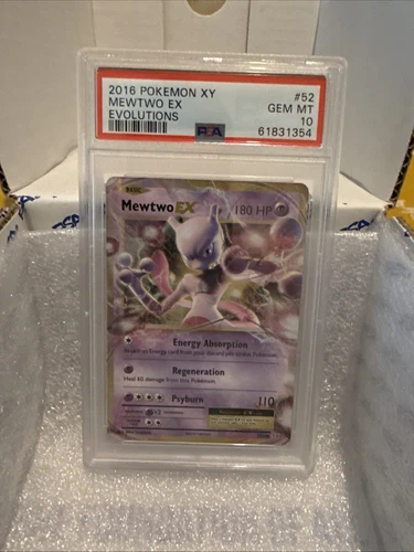 Pokemon 2016 XY Evolutions Mewtwo EX 52/108 Holo PSA 10