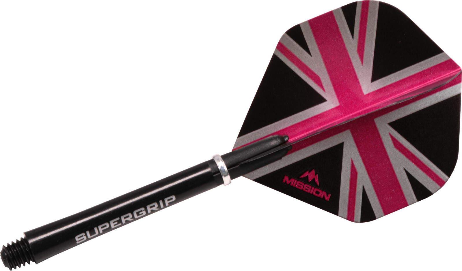 Harrows Supergrip Dart Stems Shafts + Mission Union Jack Dart Flights