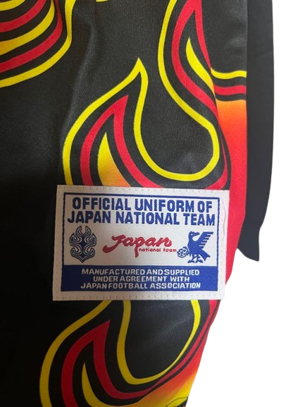 Soccer Japan 1998 World Cup Goalkeeper Red Flame Long Sleeve Soccer Japan 1998 World Cup Goalkeeper Red Flame Long Sleeve