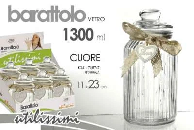 Barattolo Vetro Cuore a Contenitori e barattoli da cucina | Acquisti Online su