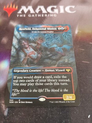 Mtg. 2x Renfield, Delusional Minion. Borderless. Innistrad: Crimson Vow. Nm