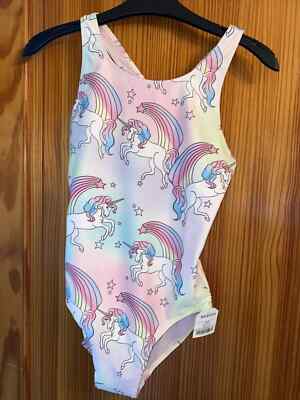 Next Pink Unicorn Swimsuit Age 12 New Tags Racer Back UK