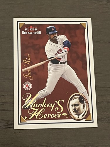 2001 Fleer Red Sox 100th Yawkey's Heroes Jim Rice #3YH Boston Red Sox (A)