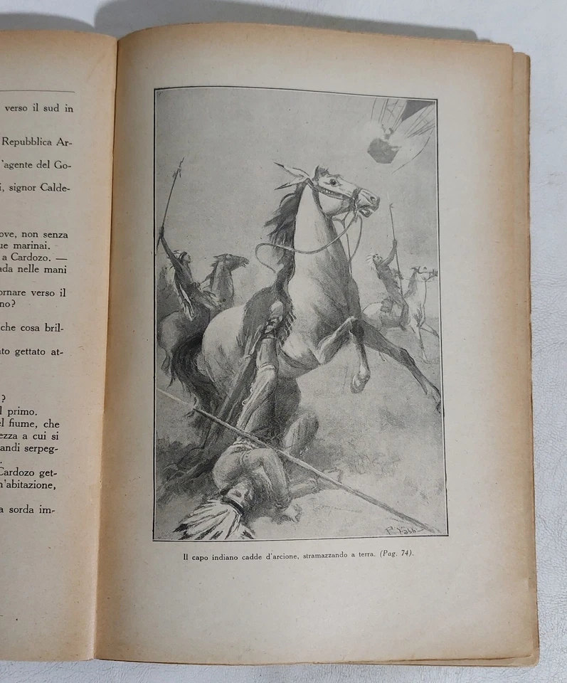 I113509 Emilio Salgari - Il tesoro del Presidente del Paraguay - Sonzogno 1938 - Immagine 4 di 4