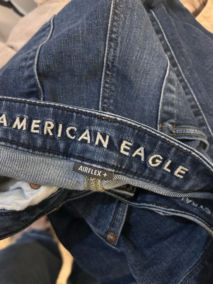 American Eagle Men’s Slim Straight Flex Fit Blue Jeans Dark wash