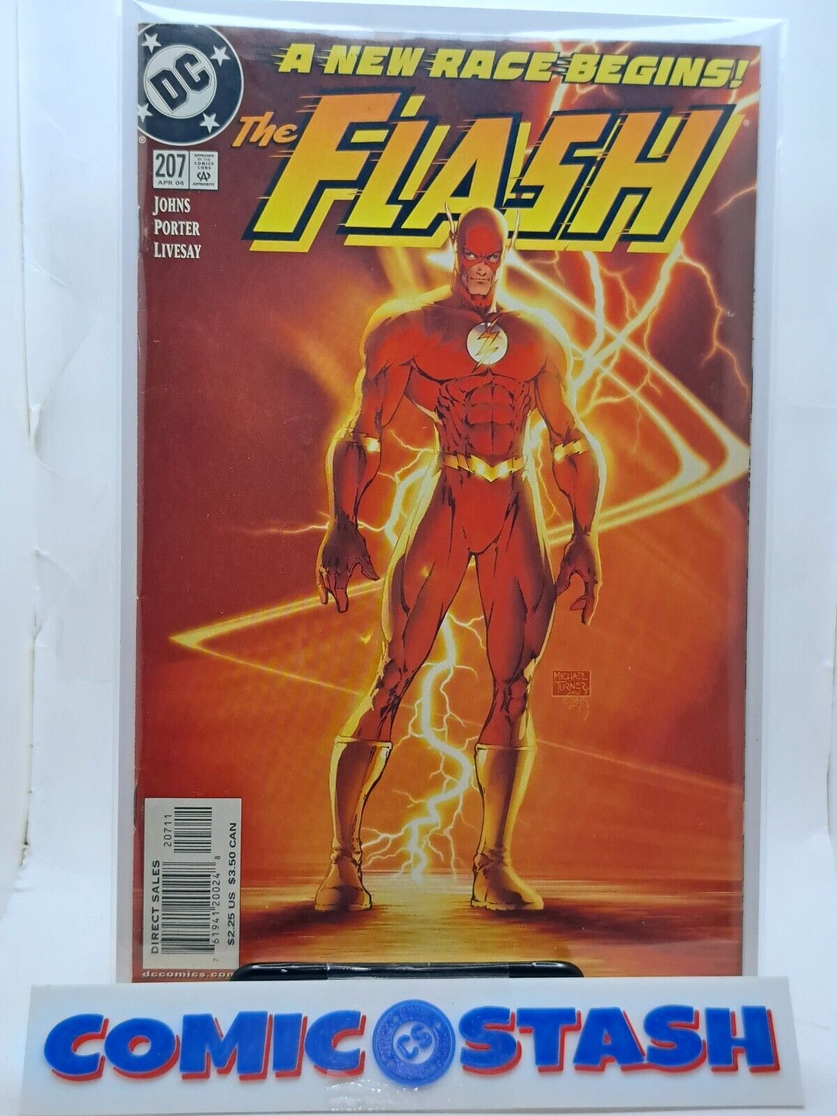 Flash #207, 2004 Michael Turner Cover, 'A New Race Begins' Johns, Porter, VF/NM
